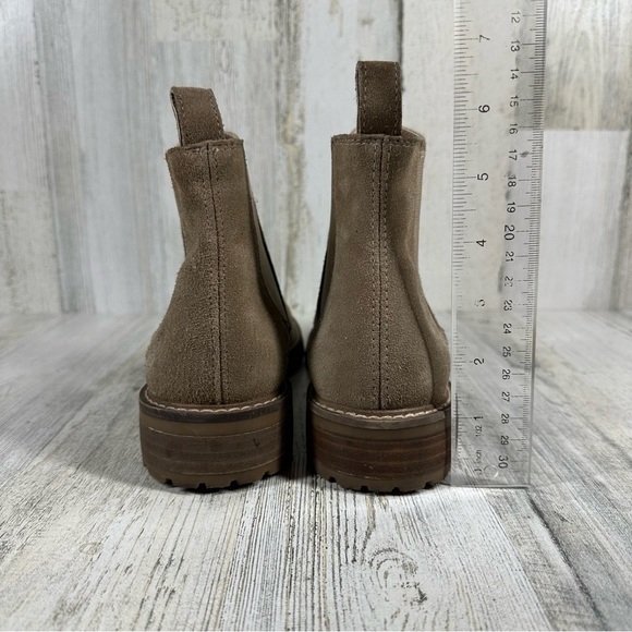 Steve Madden Leopold Tan Brown Leather Pull On Chelsea Ankle Boots #190 - Picture 8 of 12